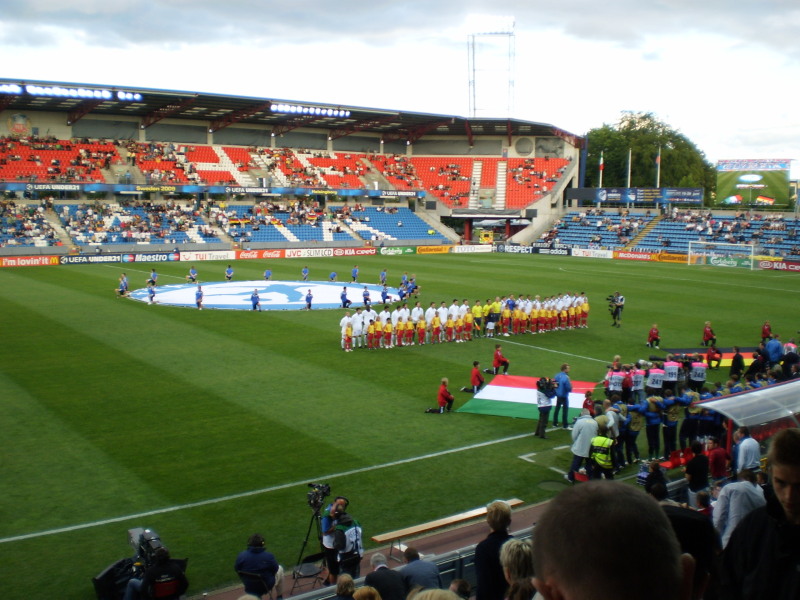 Początek meczu Niemcy-Włochy